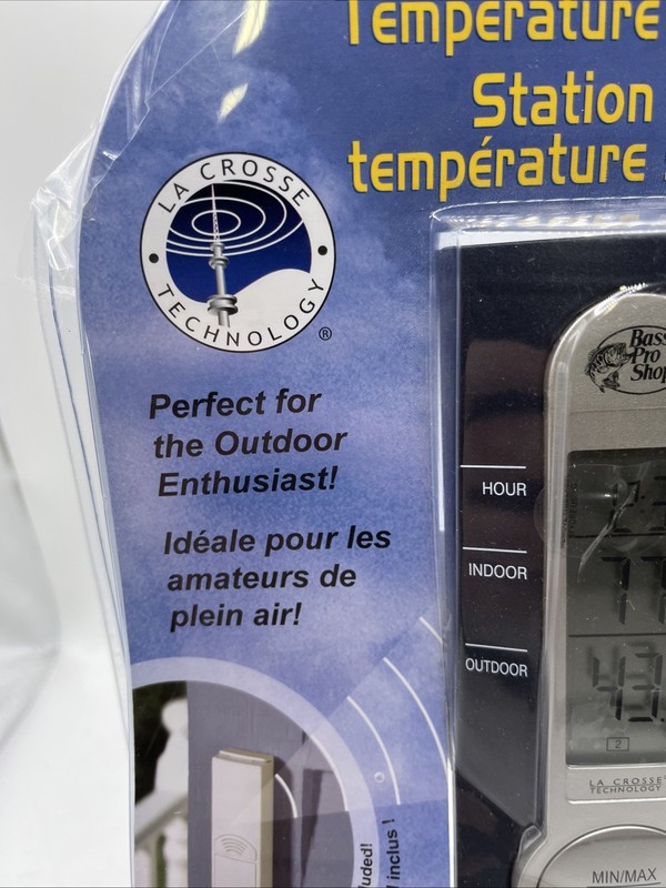 Bass Pro Shops Wireless Temperature Station 433 MHz La Crosse Technology WS-7034 gallery