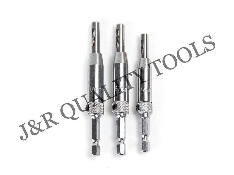 VCT 3-Piece Set Vix-Bits Self-Centering Drill Bits 7/64″, 9/64″, 11/64″