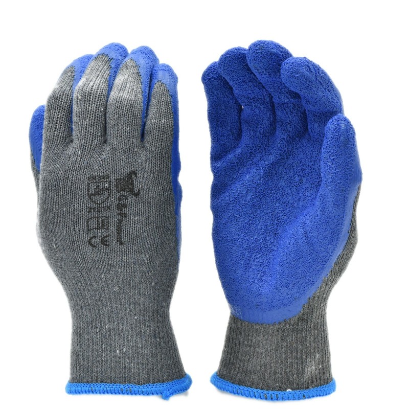 G & F 3100 Premium Heavy Textured Double Dipped Latex Coated Gloves, 12 Pairs