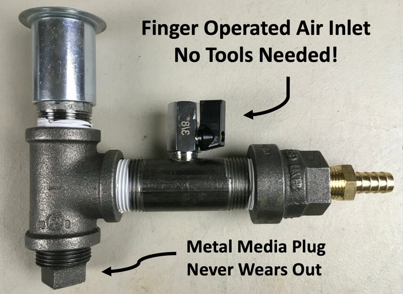 * IMPROVED * Suction Sand Blast Cabinet Metering Valve – Harbor Freight Upgrade