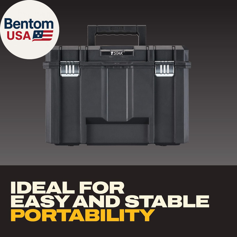 TSTAK Tool Box, Extra Large Design, Removable Tray for Easy Access to Tools, Wat gallery