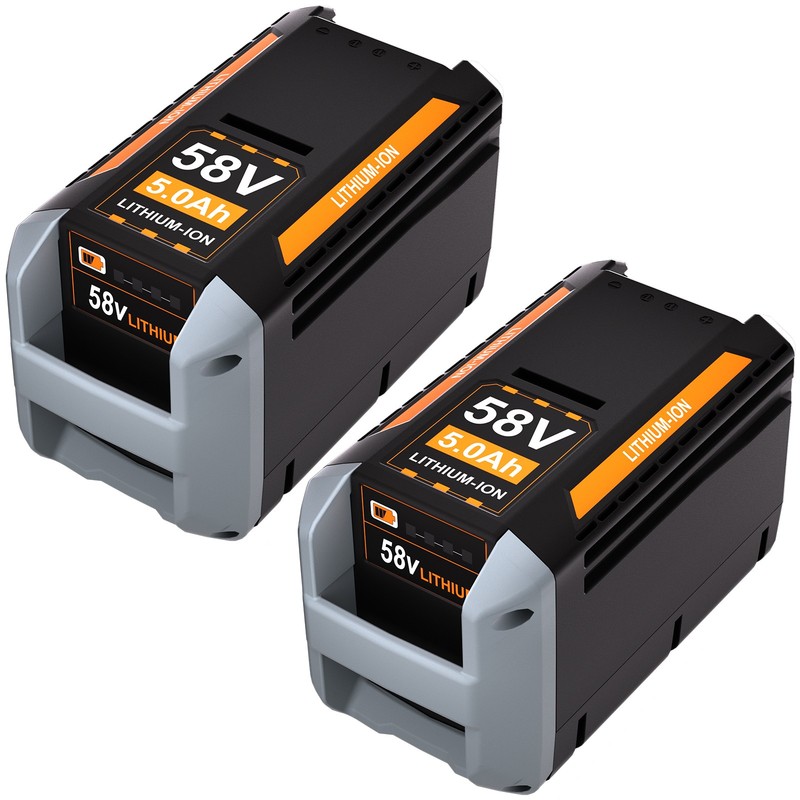 2Pack 58V 5.0Ah Lithium-ion Battery for Echo 58Volt CBP-58V40 CBP-58V2AH CHT-58V