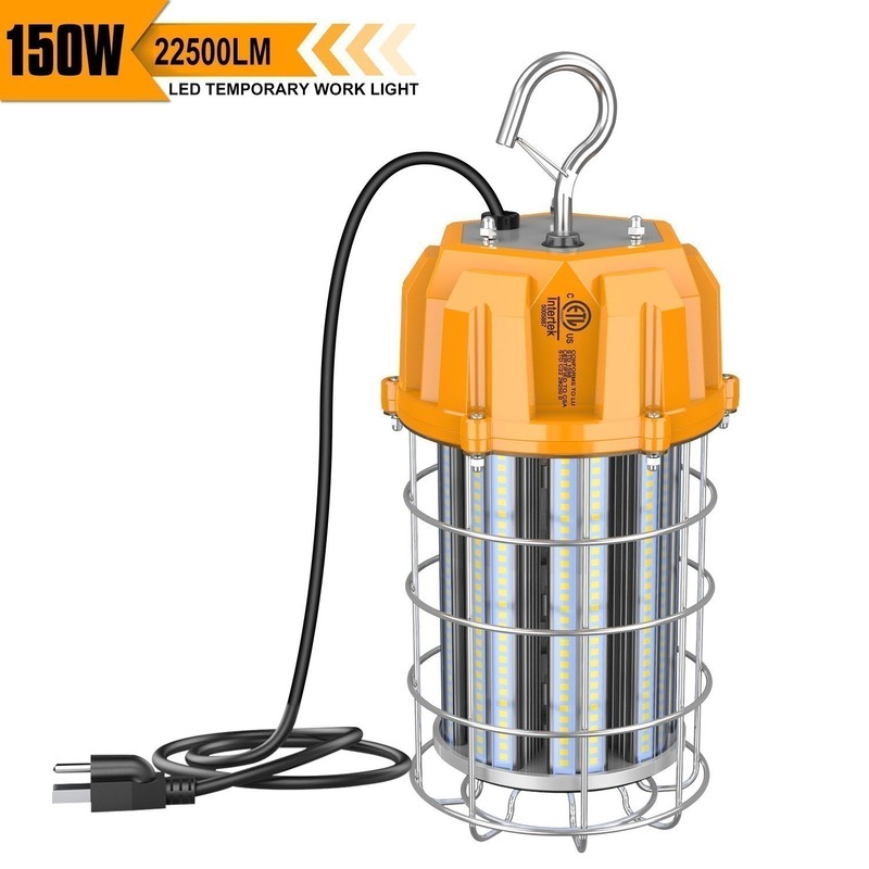 LED Temporary Work Light 150W 22,500lm Outdoor Construction Job Site Lighting gallery