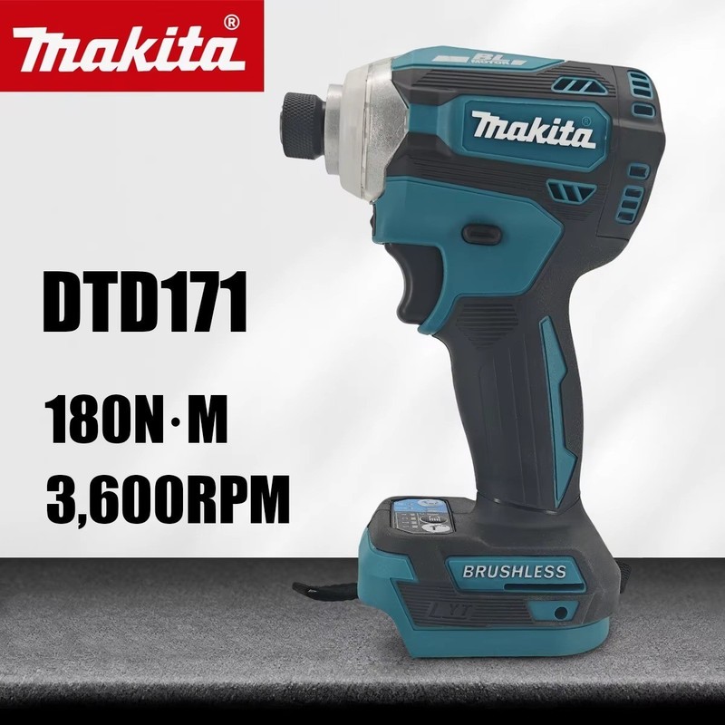 Makita DTD172 Impact Driver Drill 180Nm Brushless Motor 18V Cordless Drill Only
