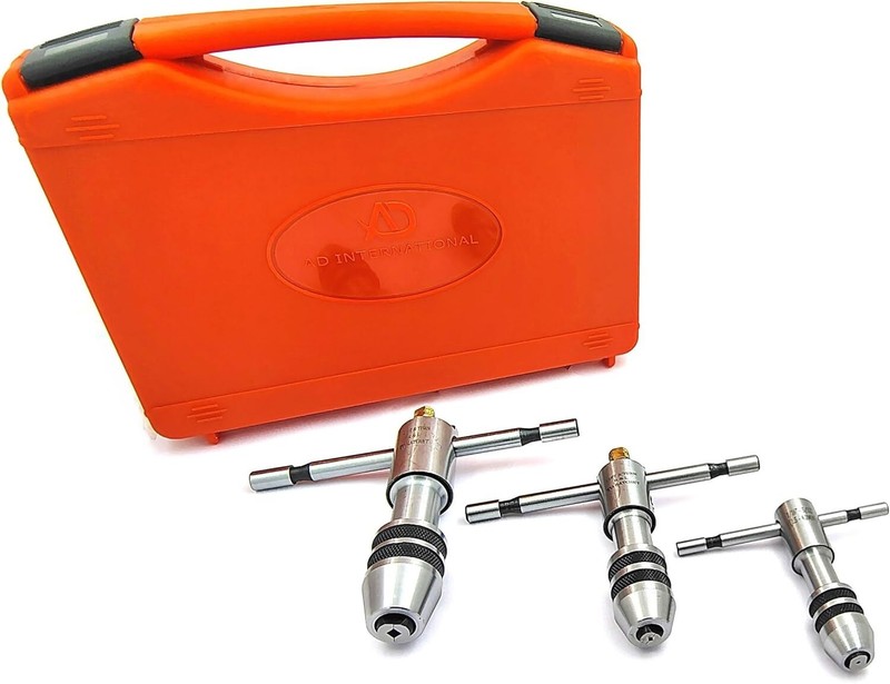 Buyohlic Set of 3 Reversible Ratchet Adjustable Tap Wrench with Plastic Case gallery