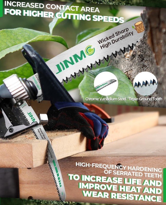12 In Arc Curved Reciprocating Saw Blades for Tree Trimming & Wood Pruning –6TPI gallery