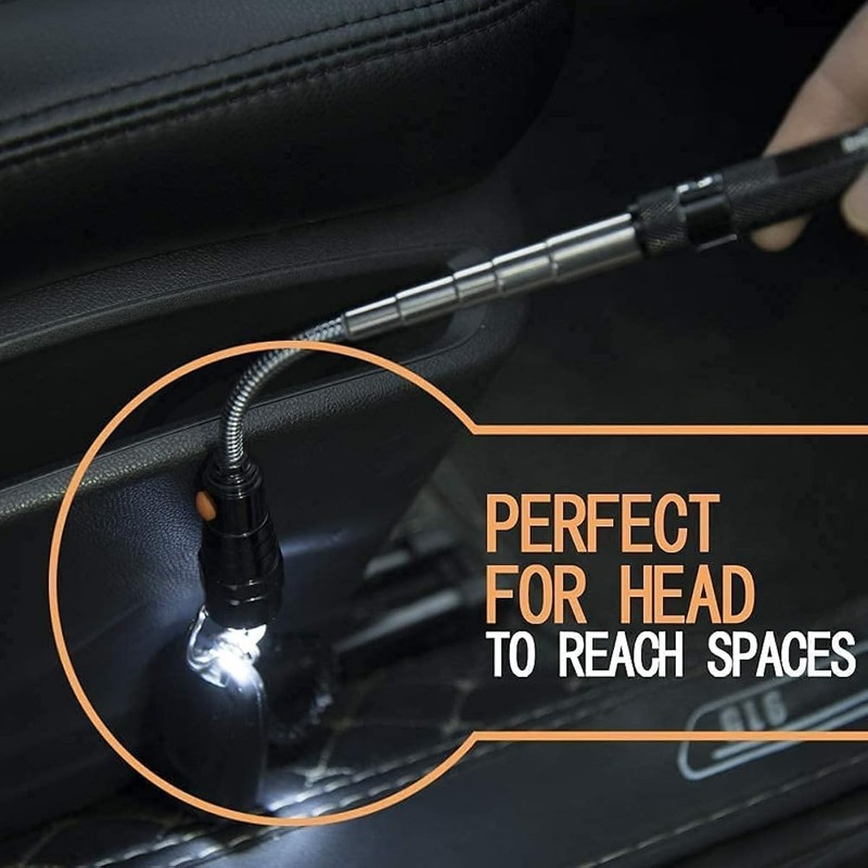 LED Magnetic Pickup Tools Telescoping Flashlights with Extendable Magnet Stick gallery