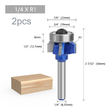 Router Bit 68MM 14 Shank 4 Corner R1 R2 R3 Set for Woodworking and Edge Banding gallery