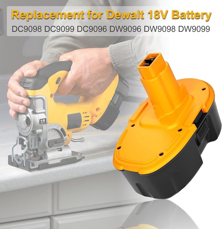 DC9096 Replacement For DeWalt DC9098 18V Battery DC825 DC759 DC970 /Charger