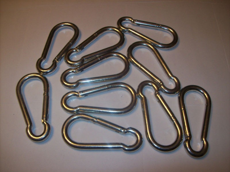 10 SNAP HOOK CARABINERS 7/16″ 1000lb STRENGTH CZCSH7