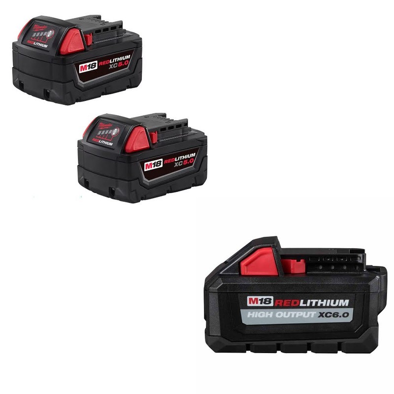 Milwaukee 48-11-1852 + 48-11-1865 M18 REDLITHIUM Battery Kit