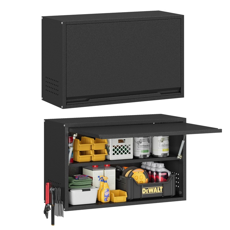 Metal Garage Wall Cabinet,Wall Mounted Tool Storage Cabinet Home Kitchen Office