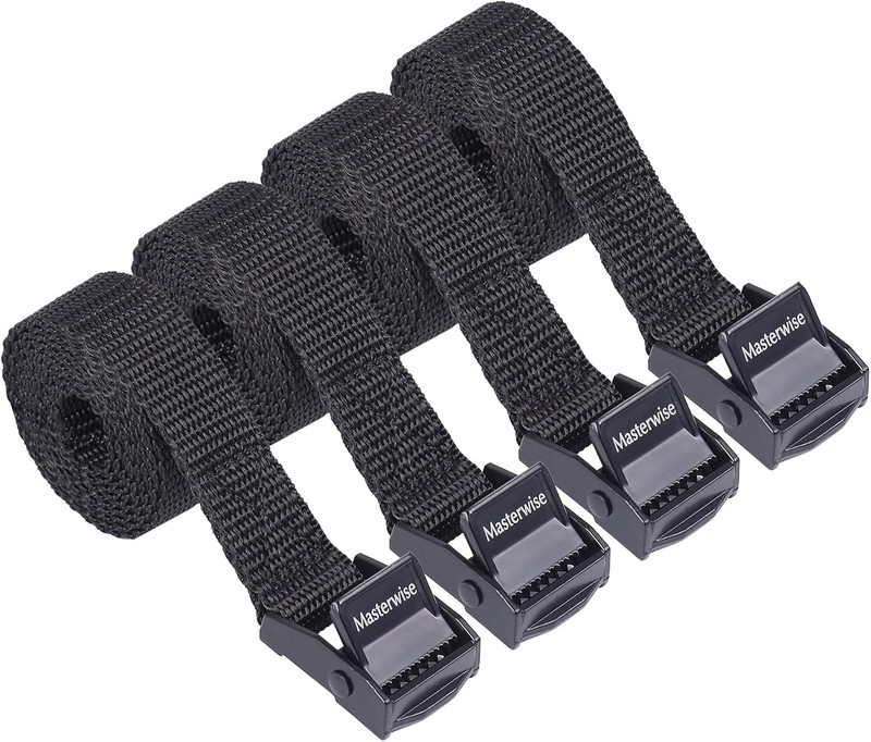 Lashing Strap with Cam Buckles, Cinch Strap with Adjustable Buckle Tie down Stra