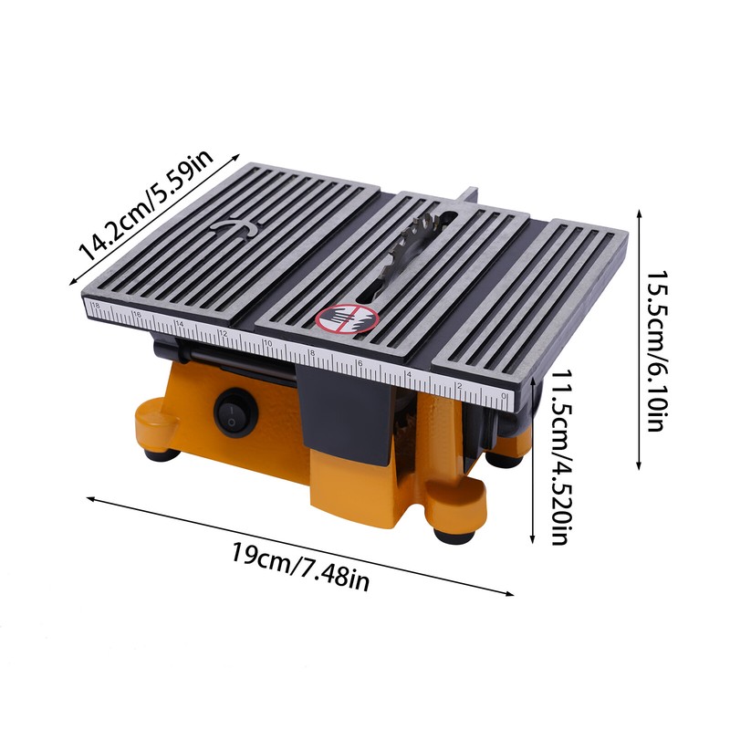 110V Mini Table Saw Small Woodworking Electric Bench Saw Precision DIY 4500rpm gallery