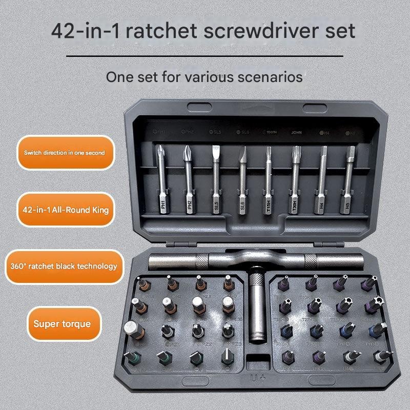 42-in-1 Magnetic Screwdriver Ratchet Screwdriver Set Multi Bit Magnetic DIY Tool gallery