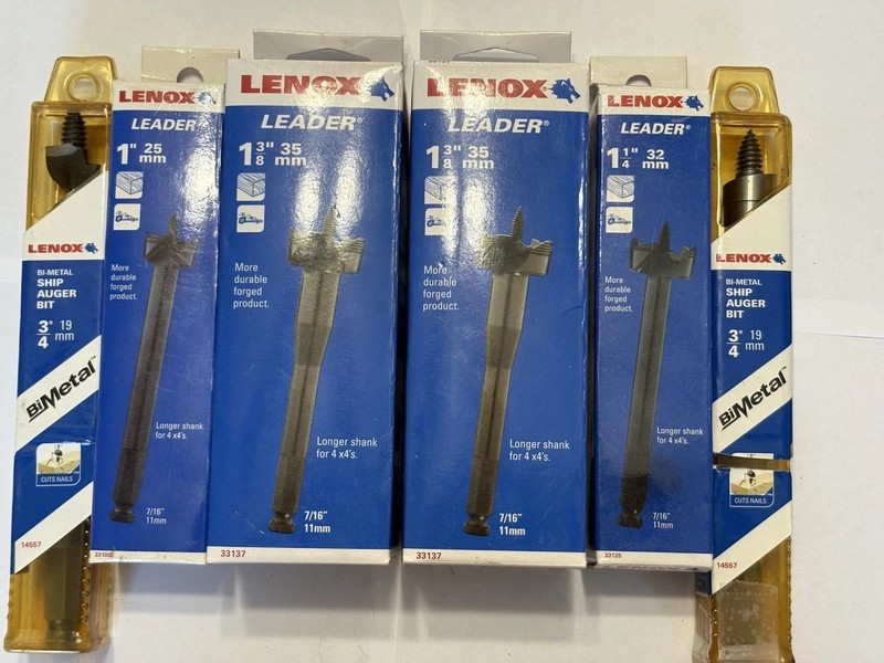 3 NEW LENOX BITS + 3 Only Used Once VERY GOOD CONDITION *see Description