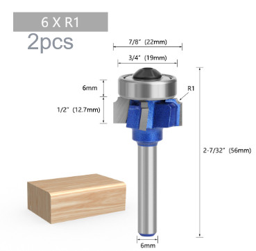 Router Bit 68MM 14 Shank 4 Corner R1 R2 R3 Set for Woodworking and Edge Banding gallery