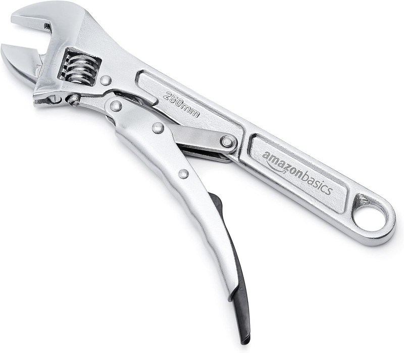 10 inch Locking Adjustable Wrench, Precision Machined, Rust Resistant, 2.7 inch gallery