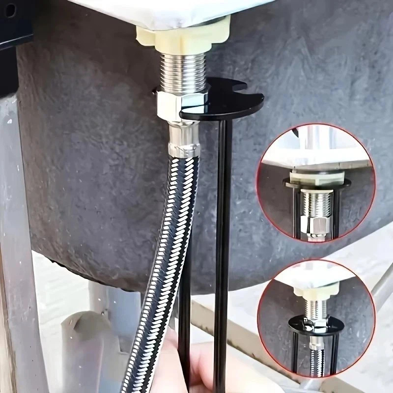 Multifunctional Sink Wrench Set, 2-Pack Basin and Faucet Wrench Tool with Fou+++ gallery