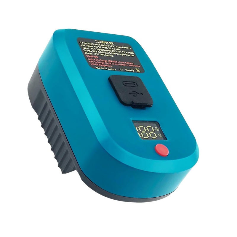 New 65W Fast Battery Charger Adapter USB-A & Type C PD 3.0 For Makita Battery c