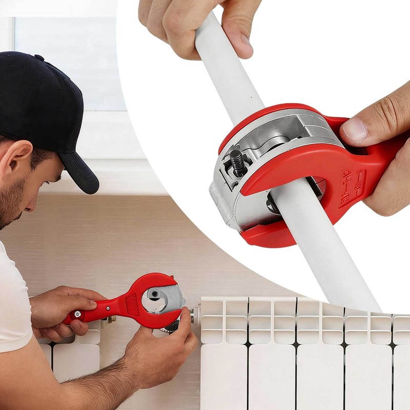 Ratcheting Tubing Pipe Cutter & Deburring Tool for Copper PVC HVAC Auto Repair gallery