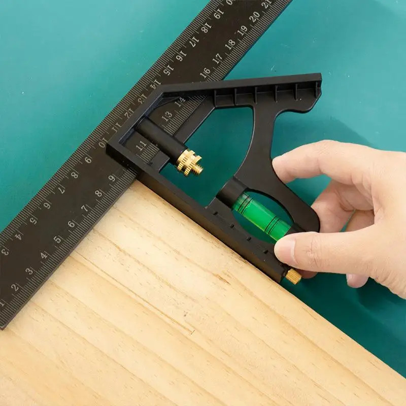 1PC Multifunctional 45/90 Degree Ruler - 15/20/25CM Adjustable Right Angle Squar gallery