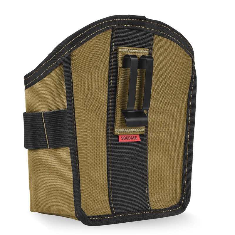 XL Khaki Tool Pouch for Nails Screws Bag with Belt Clip for Work DIY gallery