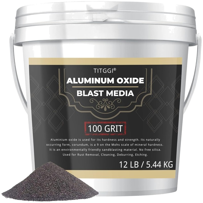 High Hardness Aluminum Oxide Blast Media – Grit #100, 12 LBS