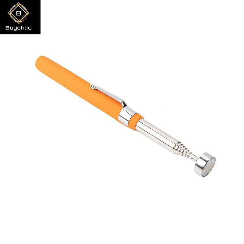 Buyohlic Telescoping Magnetic Pickup Tool with 8lb Pull Force 8 Lb, Orange gallery