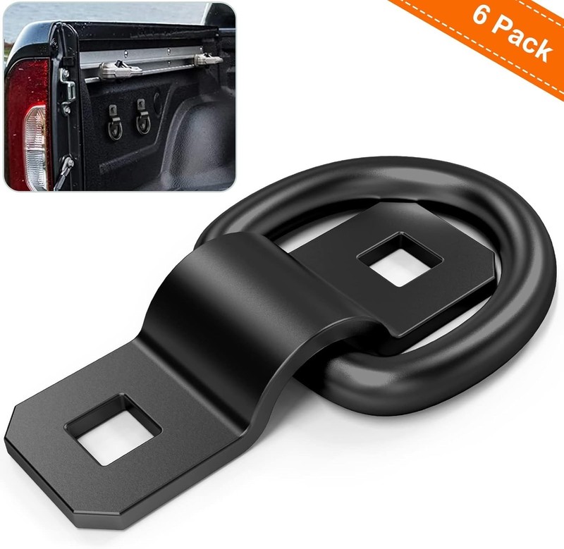 6 PCS 3/8" Heavy Duty D Rings Tie down Anchors for Trailer Truck Cargo D-Rings D gallery