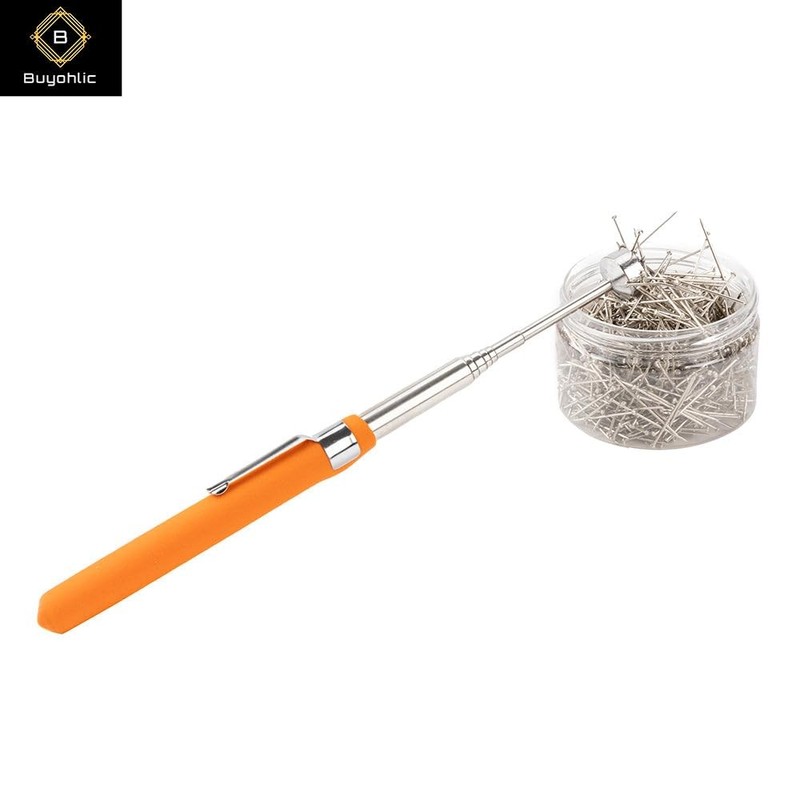 Buyohlic Telescoping Magnetic Pickup Tool with 8lb Pull Force 8 Lb, Orange gallery