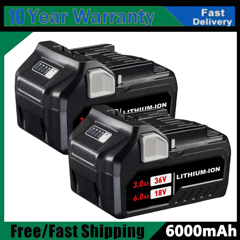 2X For Metabo HPT BSL36A18 Li-Ion Battery Multi Volt 372121M BSL36B18 36V/18V gallery
