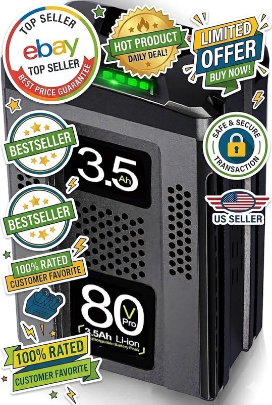 80V 3.5Ah Lithium Ion Battery Replacement for Greenworks Pro 80 Volt Battery