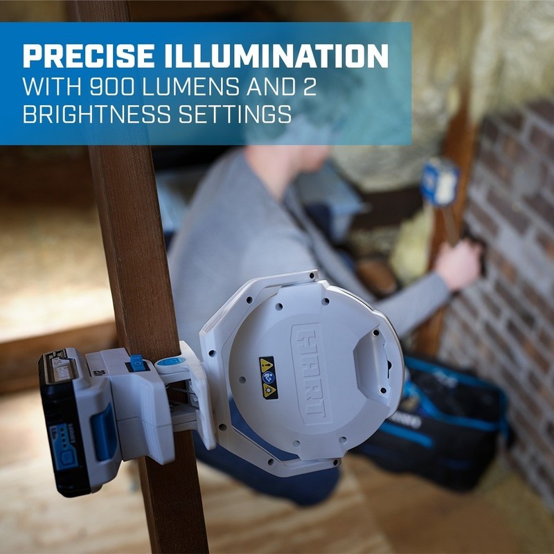 20-Volt LED Clamping Light Kit (1) 20-Volt Lithium-Ion Battery, 900 Lumens gallery