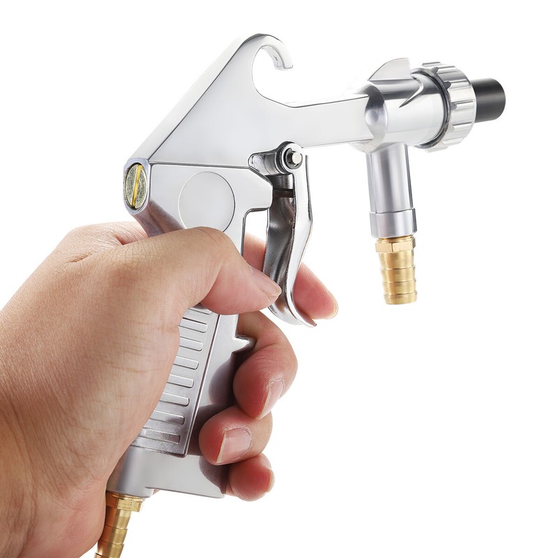 Portable Air Sand Blaster Kit Sandblaster Abrasive Blasting Gun Tube w/8 Nozzles gallery
