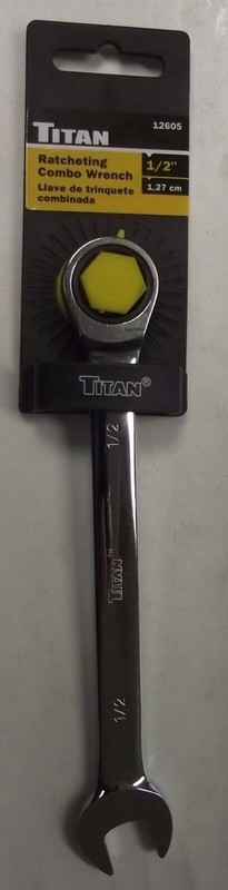 Titan 12605 1/2″ Ratcheting Combo Wrench 72 Tooth