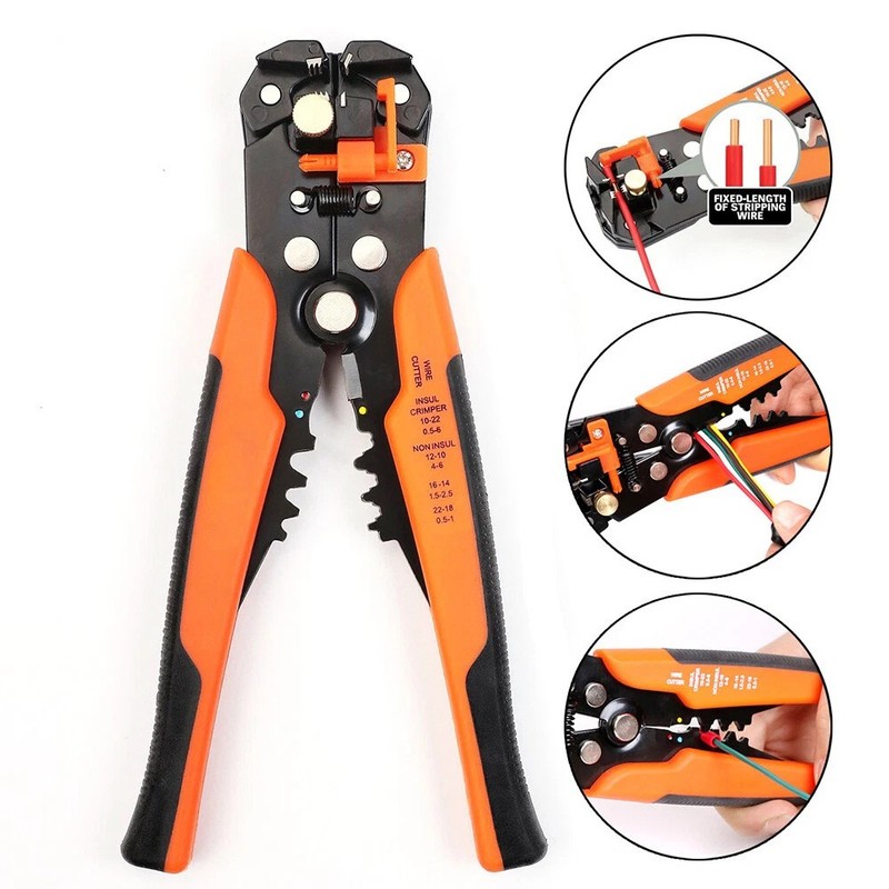 Self Adjusting Insulation Wire Stripper Cutter Crimper Cable Stripping Tools gallery