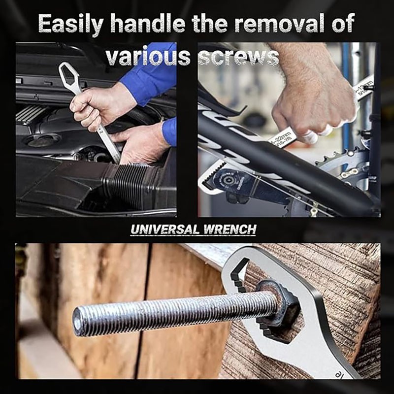 Multi-Functional Adjustable Double-Ended Wrench – Stainless Steel Portable Hand gallery