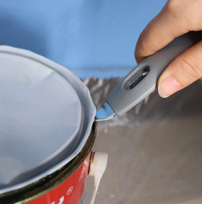 1pc Gray Multi Function Paint Cleaner Roller Scraper Can Opener Tool - NEW gallery