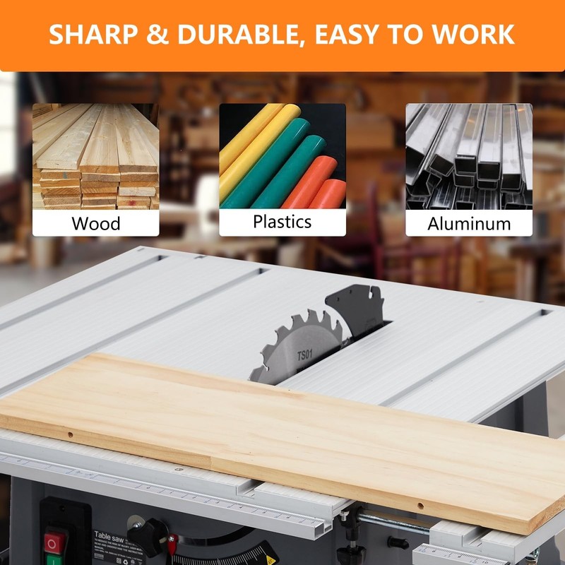 10inch Table Saw Powerful Tablesaw With Stand and Protective Cover Tabletop Saw gallery