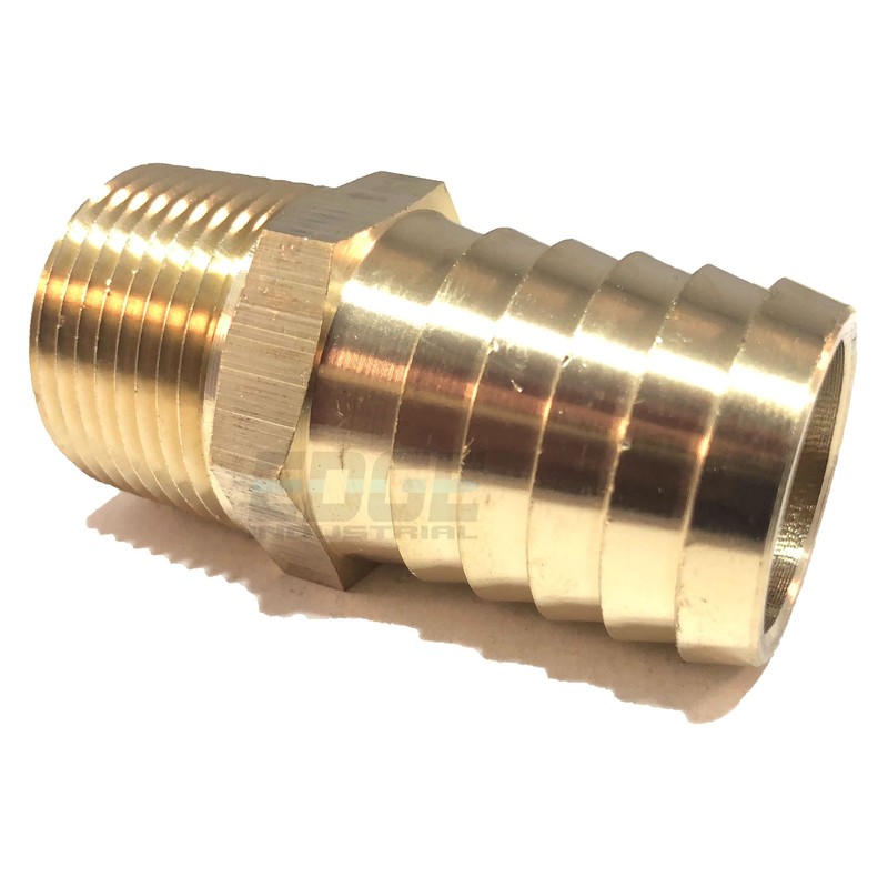 1″ HOSE BARB X 3/4 MALE NPT Brass Pipe Fitting NPT Thread Gas Fuel Water Air
