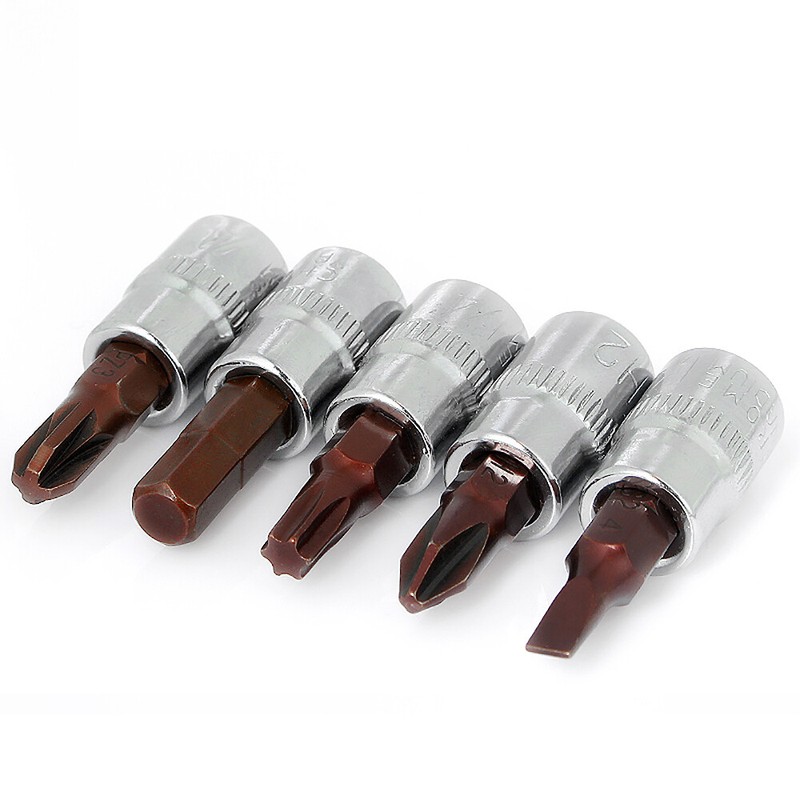 Screwdriver Bits Set Torx/Flat/Star/Hex/Wrenches/ 1/4" 6.35mm Shank T25 T8 H4 H6 gallery