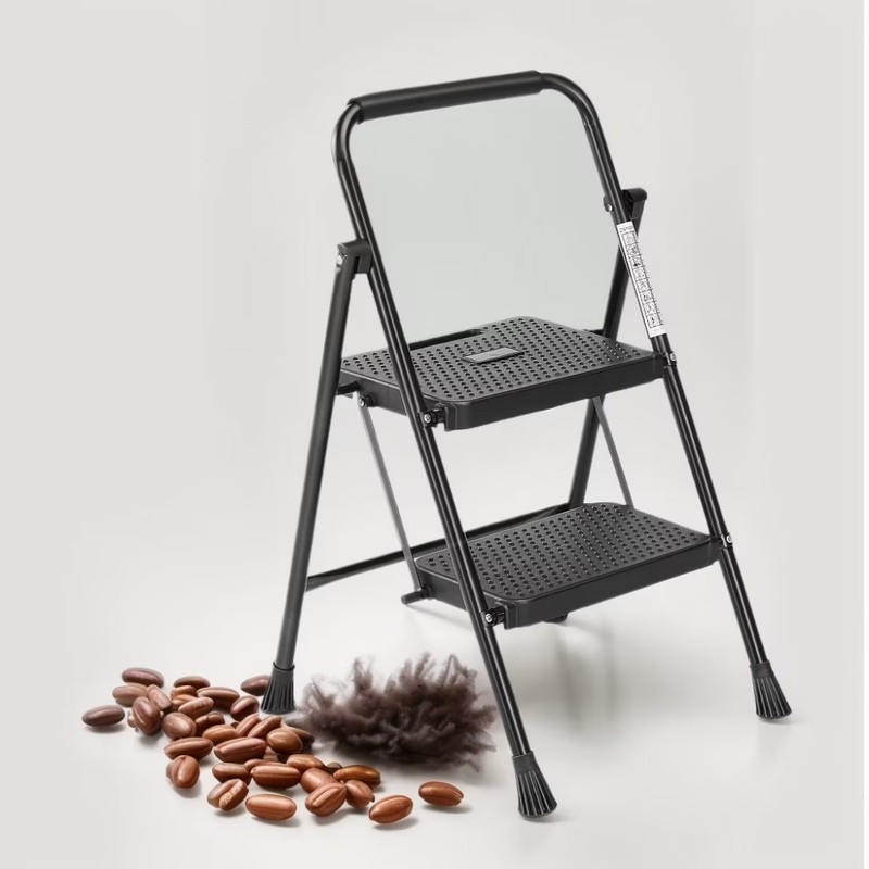 Gianna 2 Step Ladder, Adults Folding Step Stool with Wide Anti-Slip Pedal
