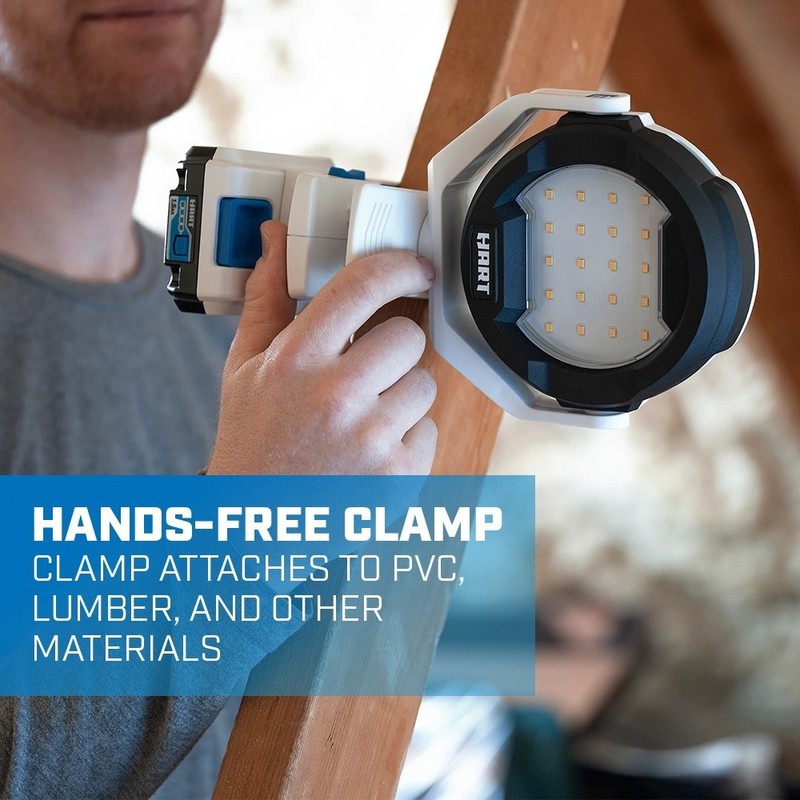 20-Volt LED Clamping Light Kit (1) 20-Volt Lithium-Ion Battery, 900 Lumens gallery