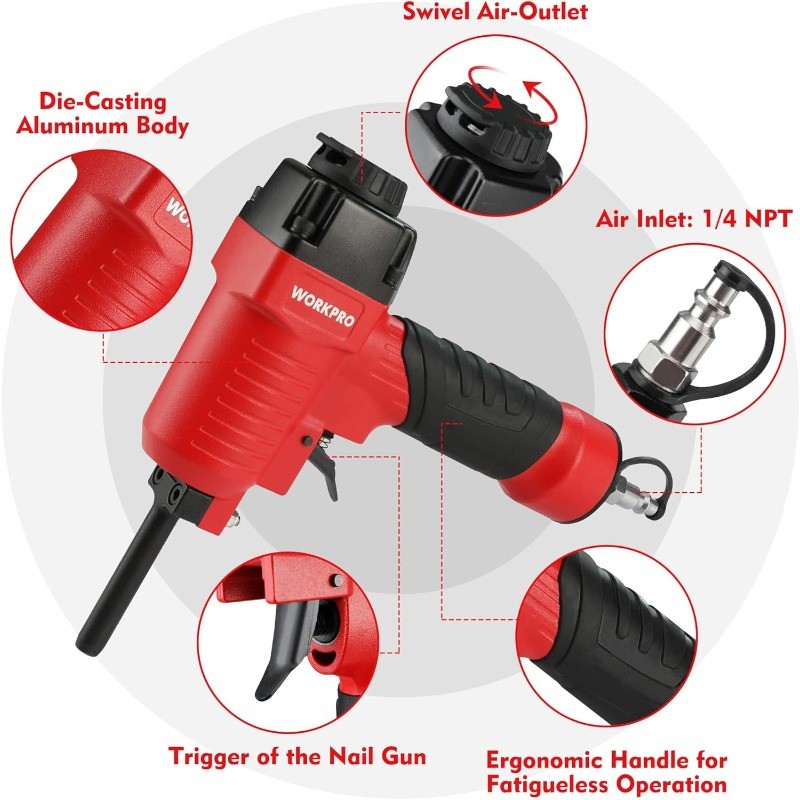 Pneumatic Nail Remover, Professional Heavy Duty Punch Nailer/Nail Puller/Nail gallery
