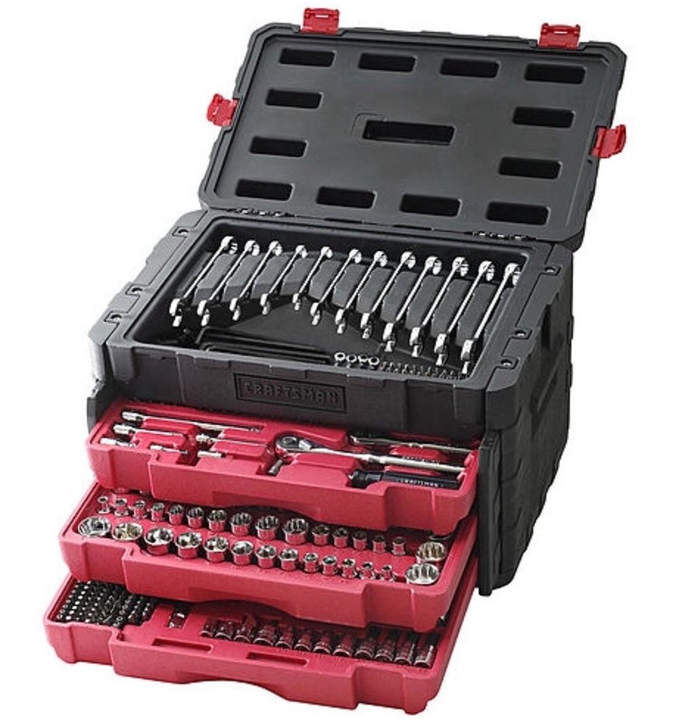 Craftsman 450 Piece Mechanics Tool Set W/Case Wrenches SAE Metric 268 298 NEW gallery