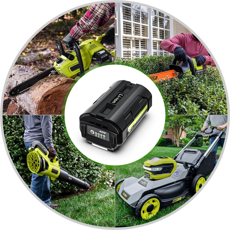 40V 8/9Ah Max Battery For Ryobi 40 Volt Lithium-ion OP4050 OP40602 High Capacity gallery