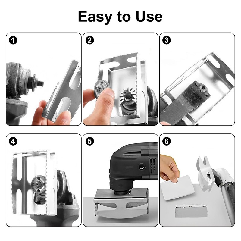 2Pcs Drywall Outlet Slot Cutter Oscillating Tool to Cut in Single Gang Wall Box gallery