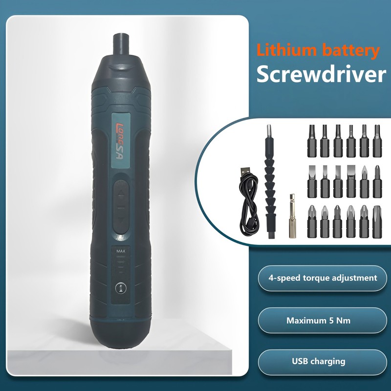 44 in 1 Cordless Electric Screwdriver 1300mah Rechargeable Adjustment Power Dril