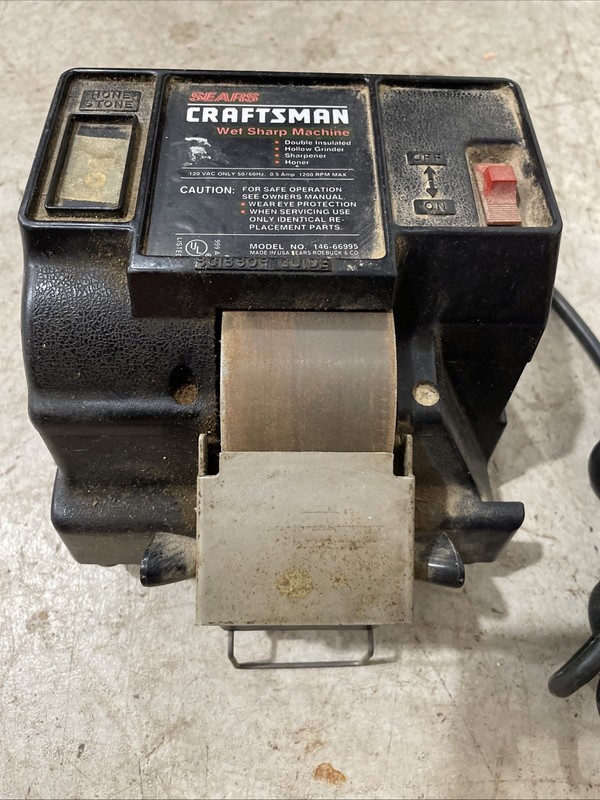 Sears Craftsman Wet, Sharp Machine Model 146.66995 1200 RPM Tested Missing Hone